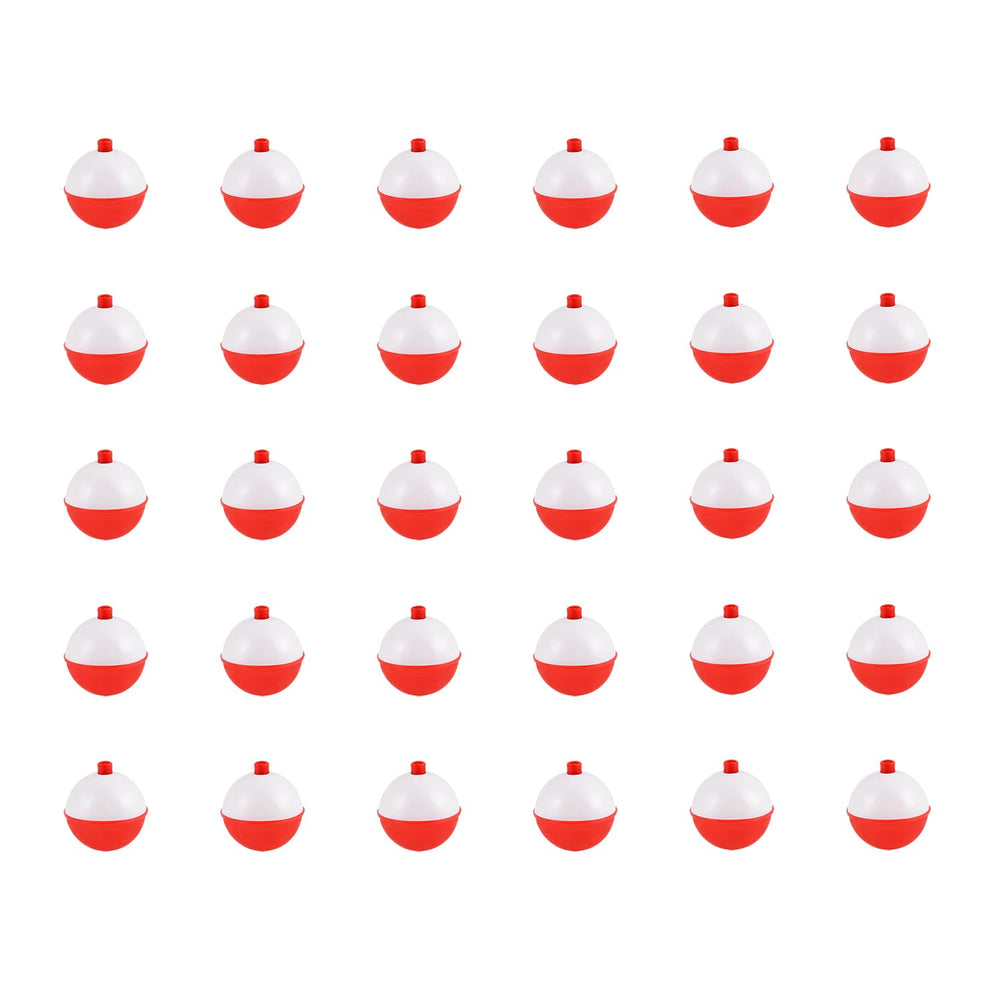 Coopay fishing bobbers set in red and white, silicone snap-on floats