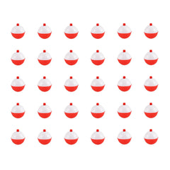 Coopay fishing bobbers set in red and white, silicone snap-on floats