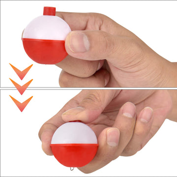 Hard ABS floats with bright color for high visibility