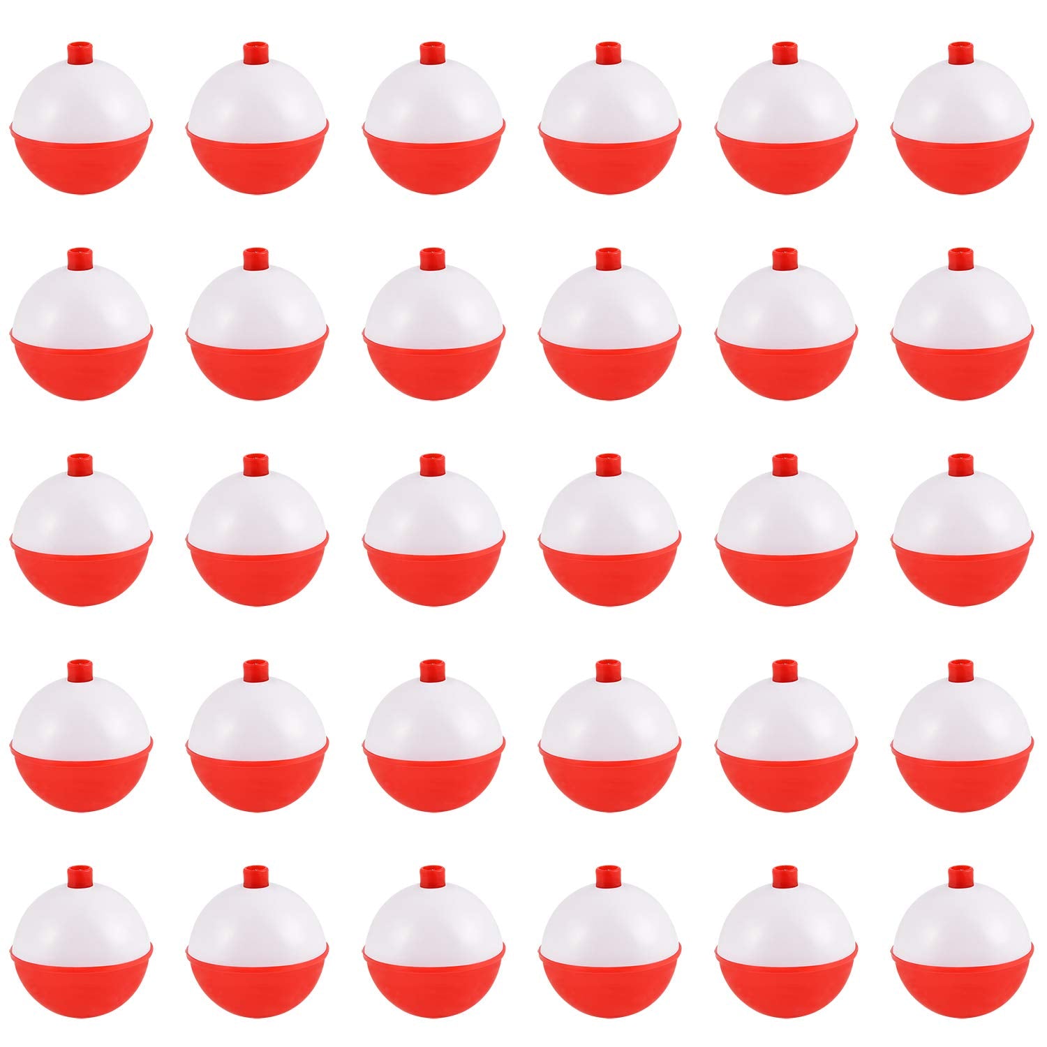 Coopay 1.5 inch fishing bobber red white