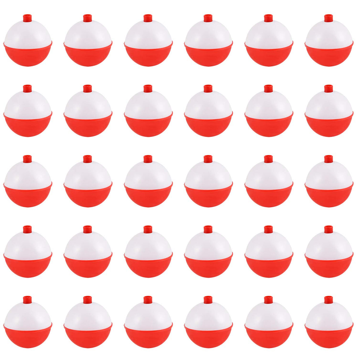 Coopay 1.5 inch fishing bobber red white