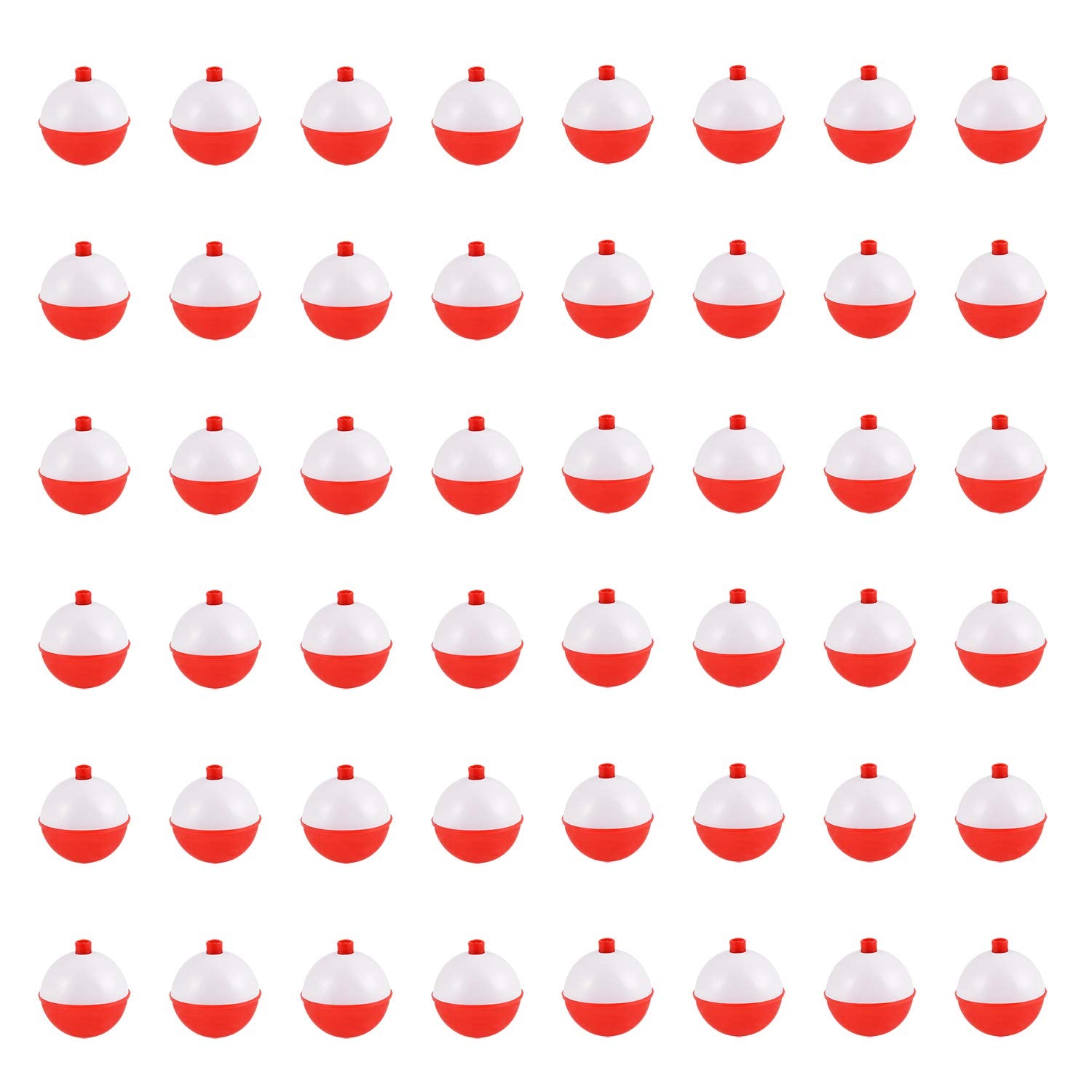 Coopay fishing bobbers 1 inch ABS float red and white