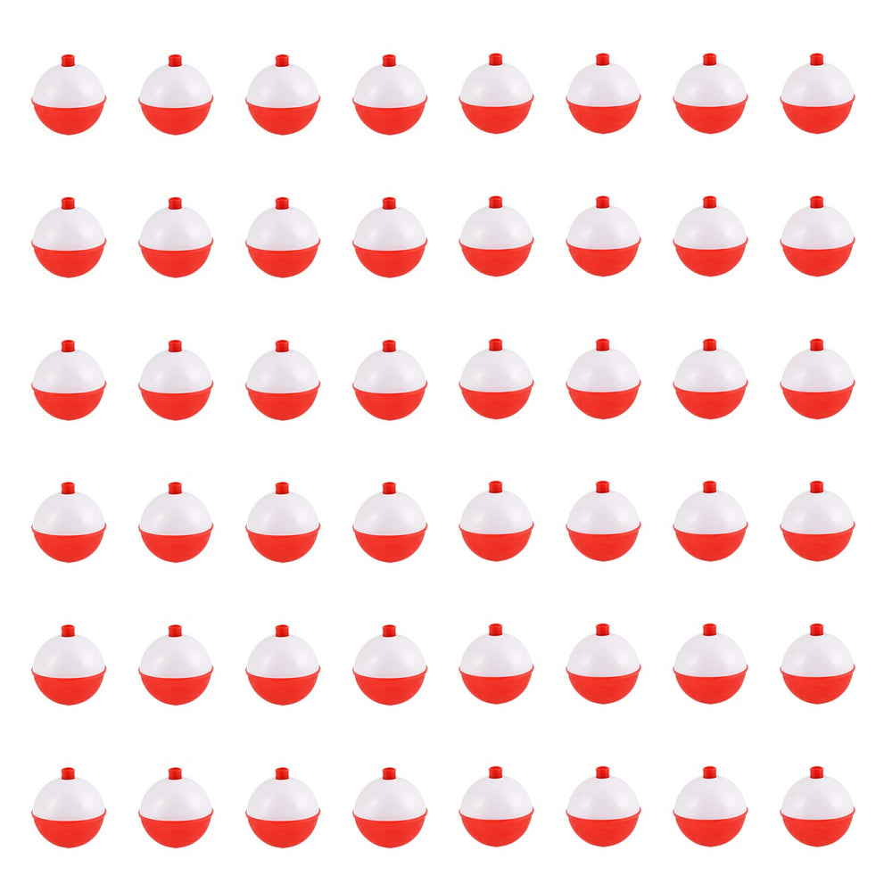 Coopay fishing bobbers 1 inch ABS float red and white