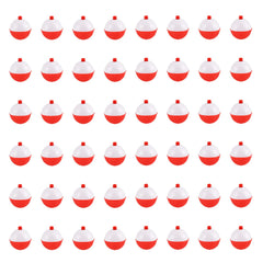 Coopay fishing bobbers 1 inch ABS float red and white