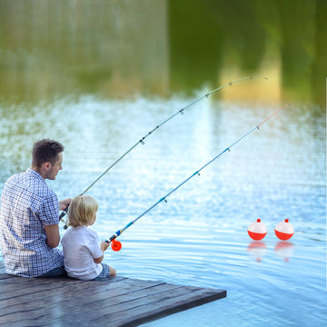 Decorative use of fishing bobbers for home or party decor