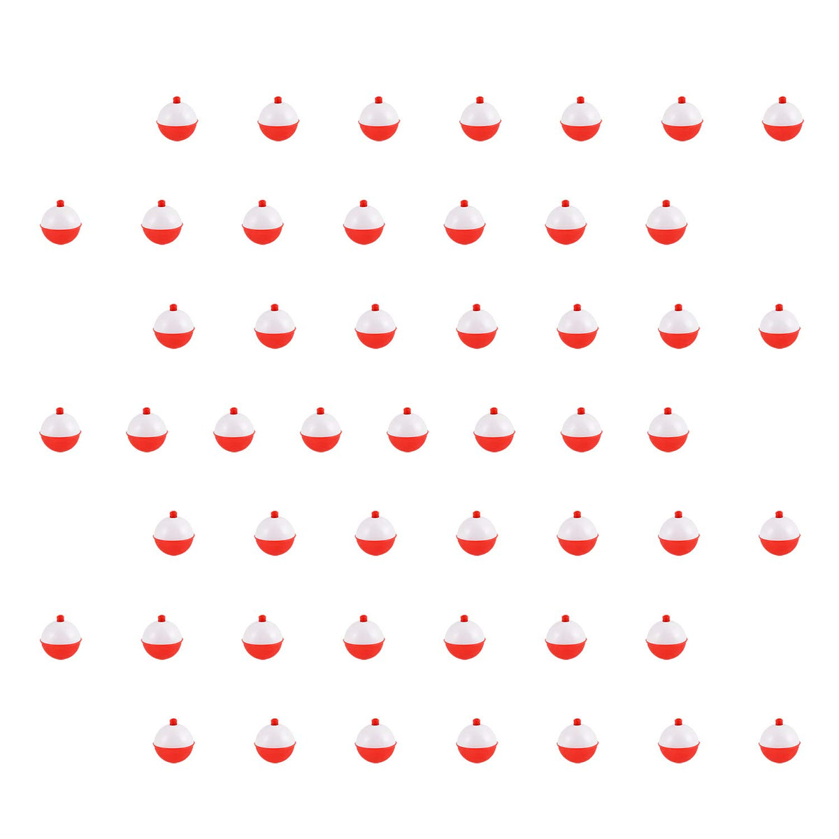 Coopay fishing bobbers 0.5 inch red and white