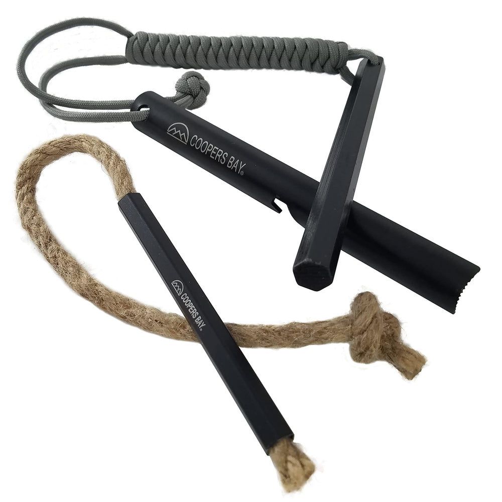 Coopers Bay Hexalite ferro rod sparks quickly for campfires