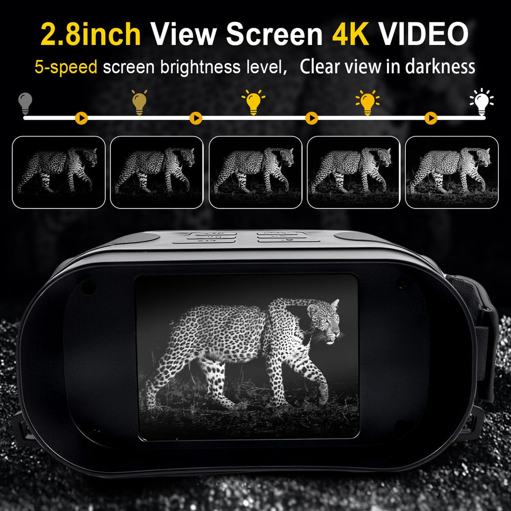 COOVIE Night Vision Goggles with 2.8-inch screen for easy viewing
