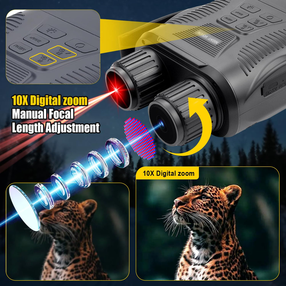 COOVIE night vision supports 7-level brightness for any environment