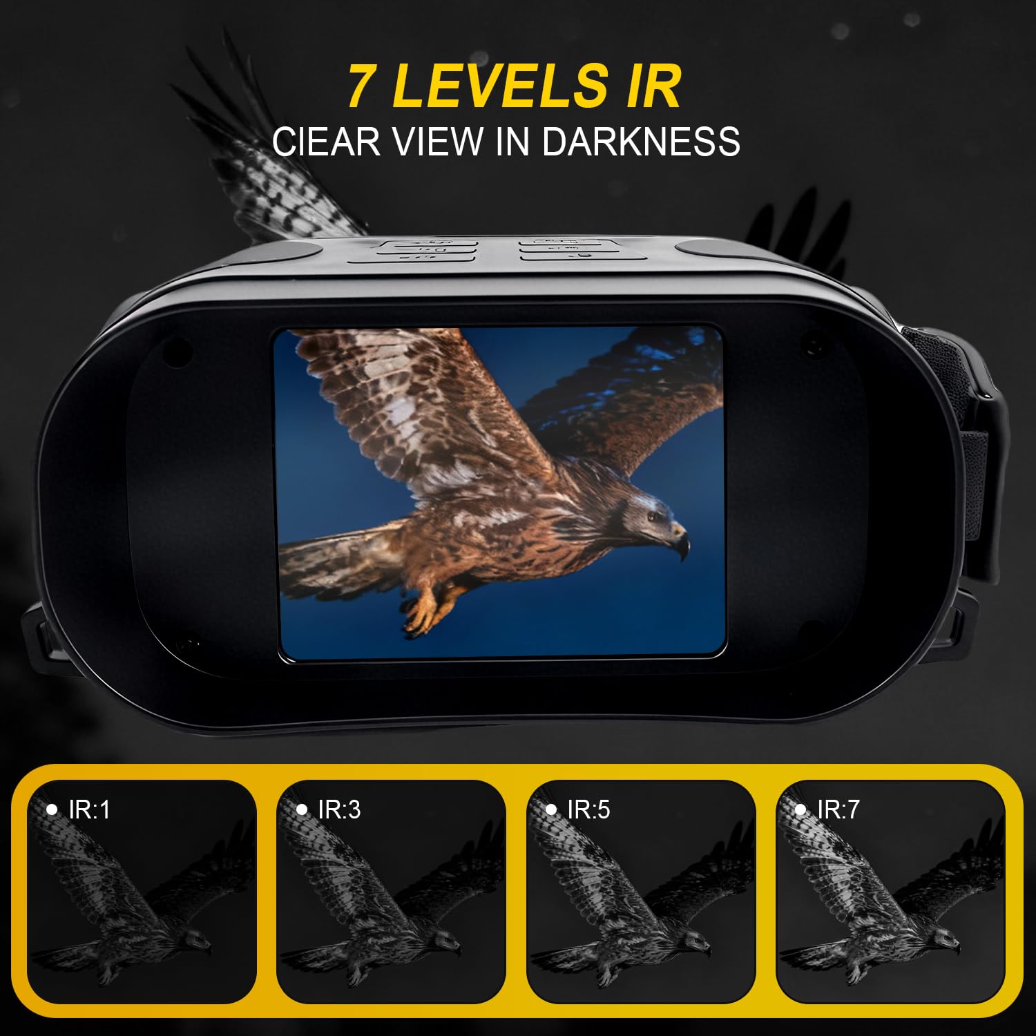 COOVIE goggles use 850nm infrared to reveal details in darkness