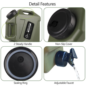 COOZMENT BPA-free PE container with sealing cap for safe storage