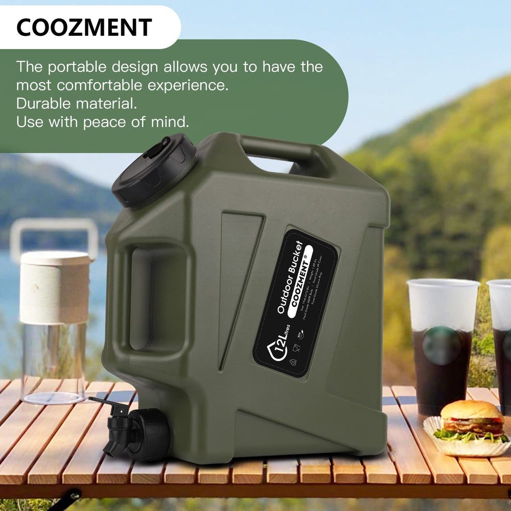 COOZMENT green storage line with 10L, 12L, 19L options for flexibility