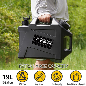 COOZMENT emergency water storage ready for quick access during events.