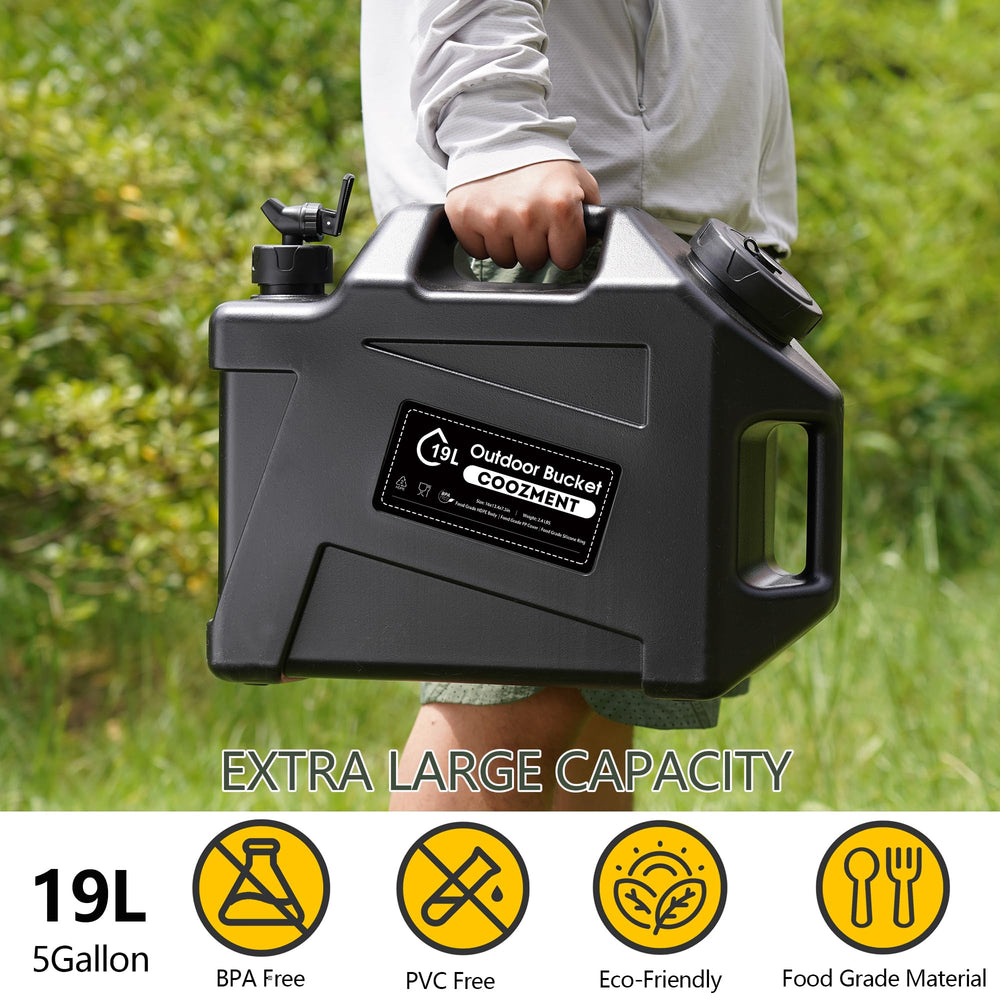COOZMENT emergency water storage ready for quick access during events.