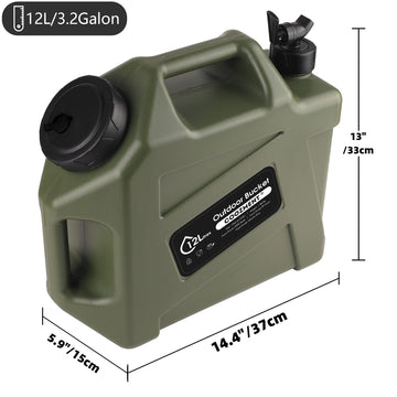 COOZMENT two-handles portable water tank for easy transport