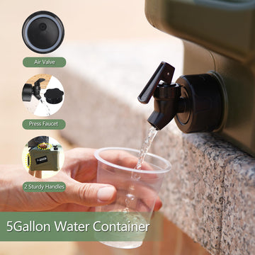 COOZMENT water container handles for portable outdoor use