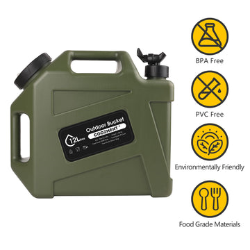 COOZMENT wide-mouth 4-inch spout enables quick filling and cleaning outdoors