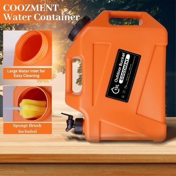 COOZMENT wide-mouth 4-inch spout enables easy filling and cleaning.