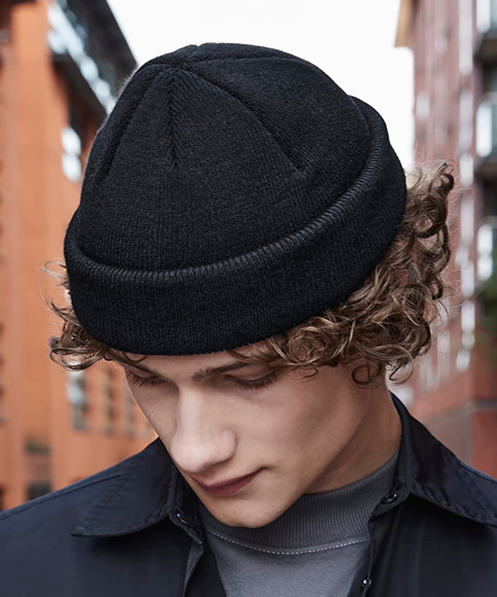 COOZO beanie with double turn-up cuff, comfortable warmth.