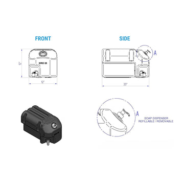CoPar easy setup on flat surfaces saves time at temporary locations.