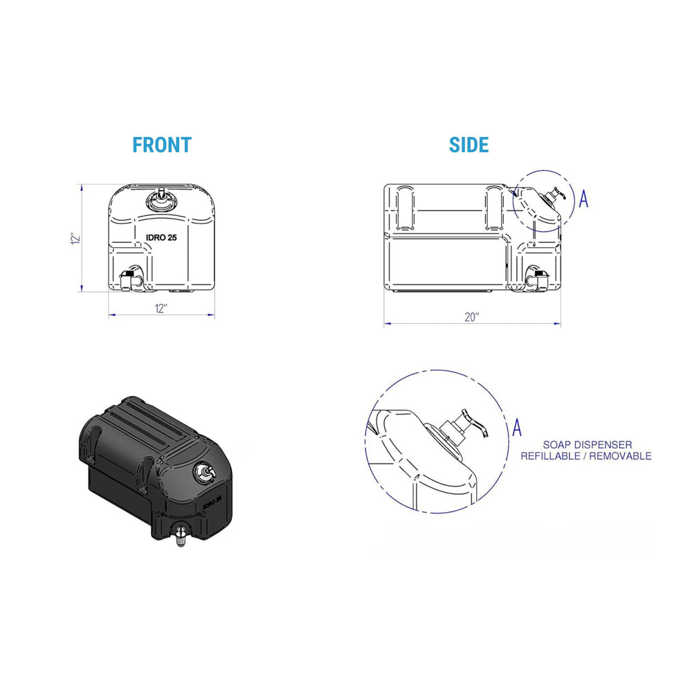 CoPar easy setup on flat surfaces saves time at temporary locations.