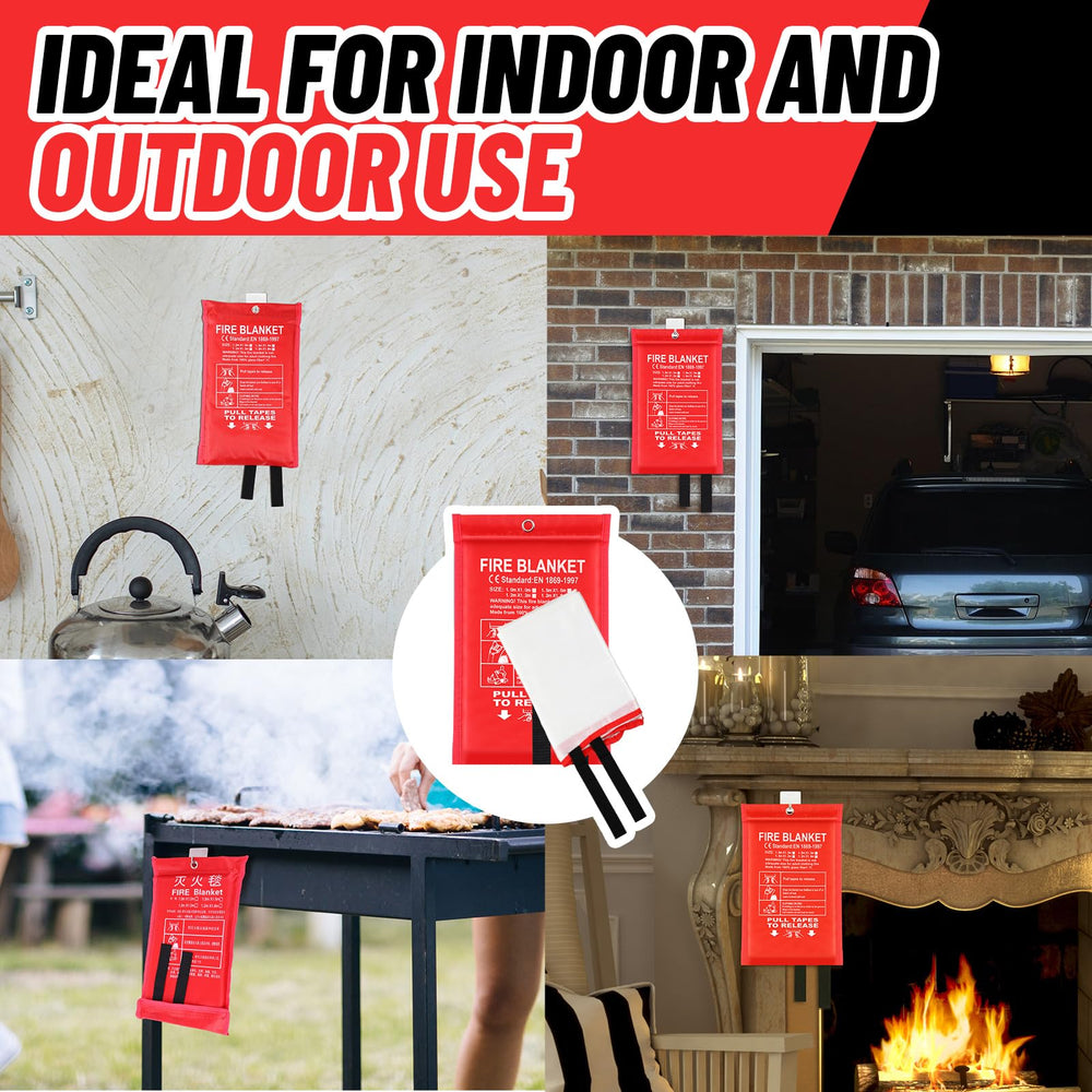 Copkim fire blanket for car use provides portable emergency protection