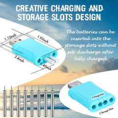 Two-pack float battery chargers for Copkim set