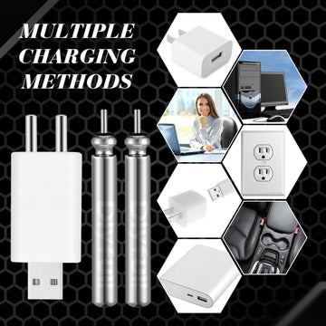 Packaging and charger included with Copkim rechargeable batteries