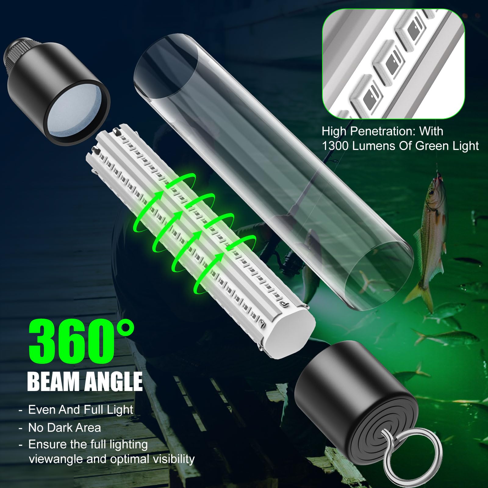 Corrosion-resistant copper stand for the fishing light