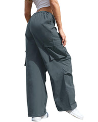CopyLeaf cargo pants adjustable waist drawstring for customizable fit