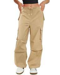 Copyleaf cargo pants for women, front view; versatile daily wear with outdoor-ready comfort.
