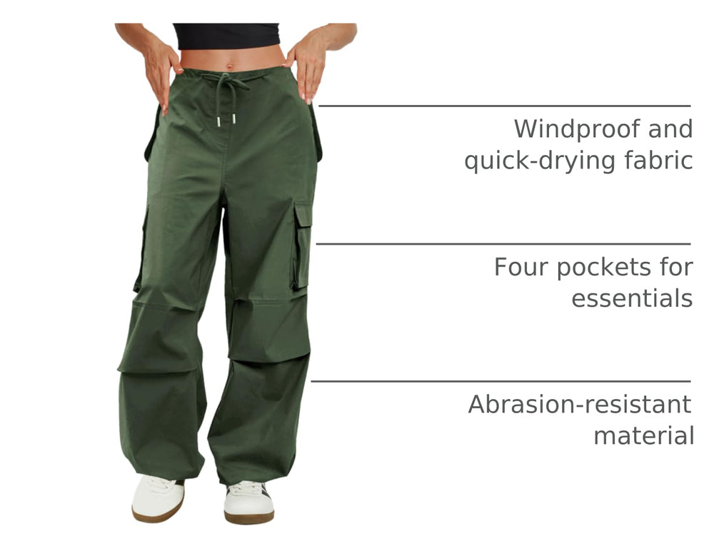COPYLEAF cargo pants olive hem drawstring lets you personalize silhouette