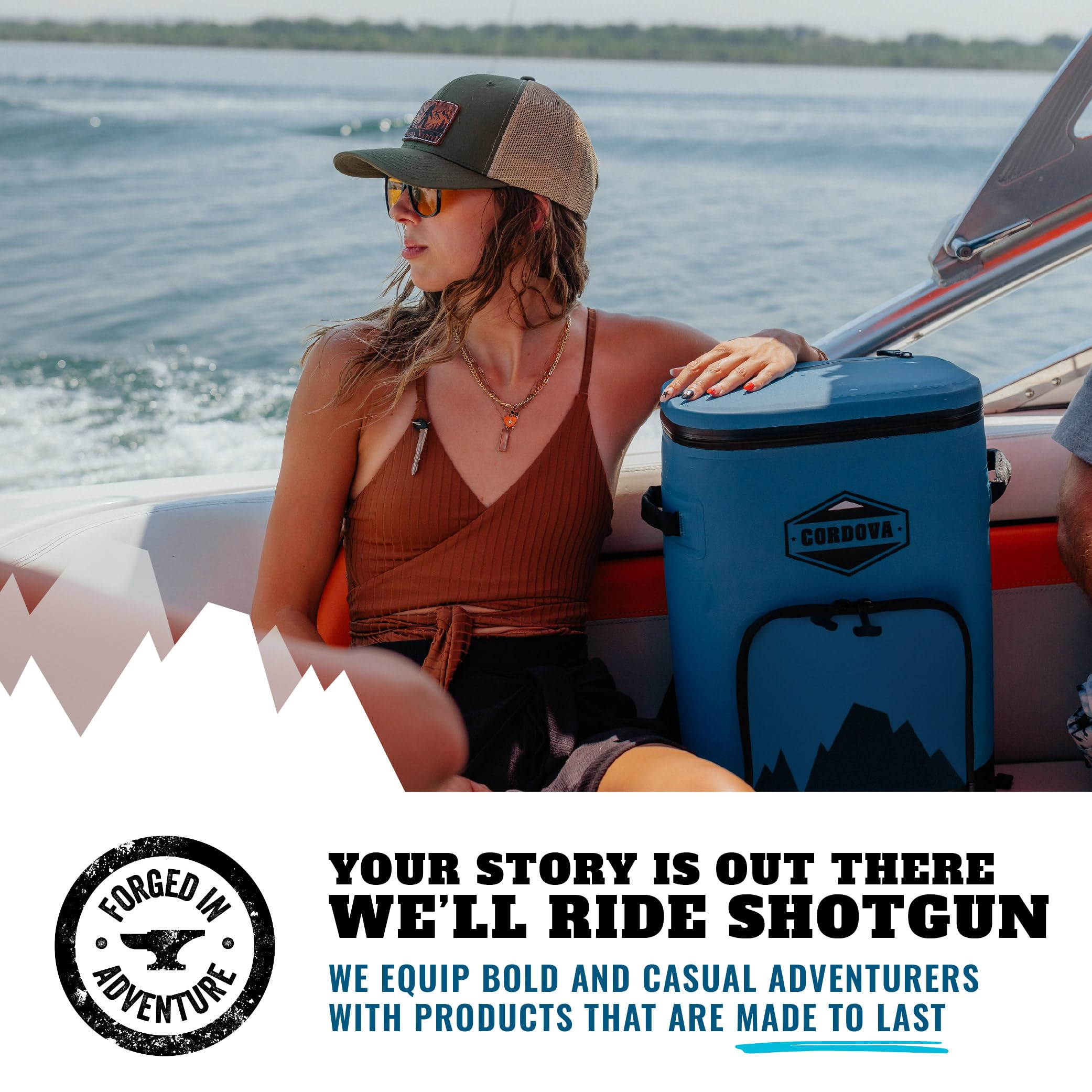 Cordova Outdoors Backcountry Class soft cooler holds 24 cans for groups.