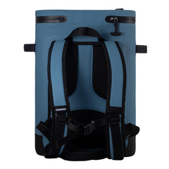 Cordova Outdoors Backcountry Class soft cooler with lid open for easy access.
