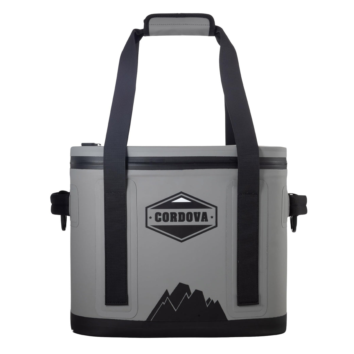 Cordova Outdoors Backcountry Daypack Soft Cooler shows 24-can capacity for picnics and hikes.