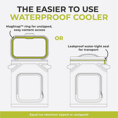 CORE 24-can soft cooler preserves ice with high-density insulation for days.