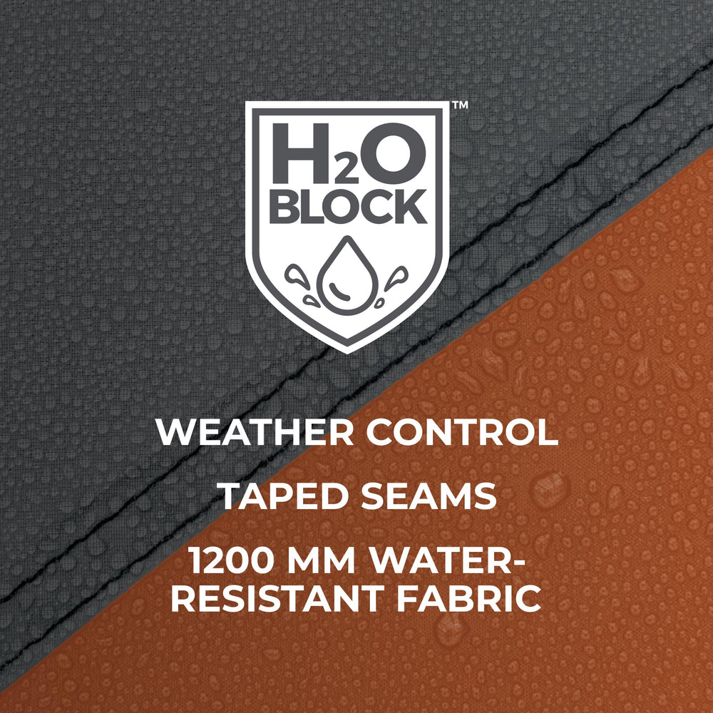 CORE 6-person cabin tent weather protection blocks wind and rain.