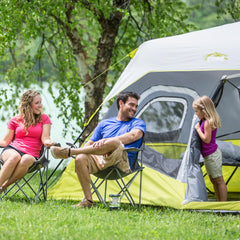 CORE tent hanging organizer keeps small items within reach during camping