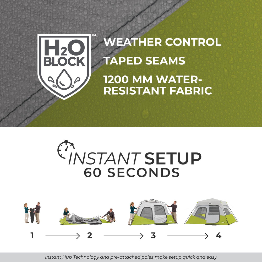 CORE tent lower ventilation brings cool air from the ground for comfort