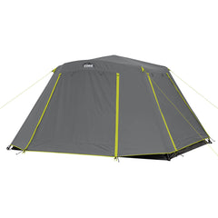 CORE 6-person instant cabin tent setup demonstrates rapid pop-up convenience for family camping.