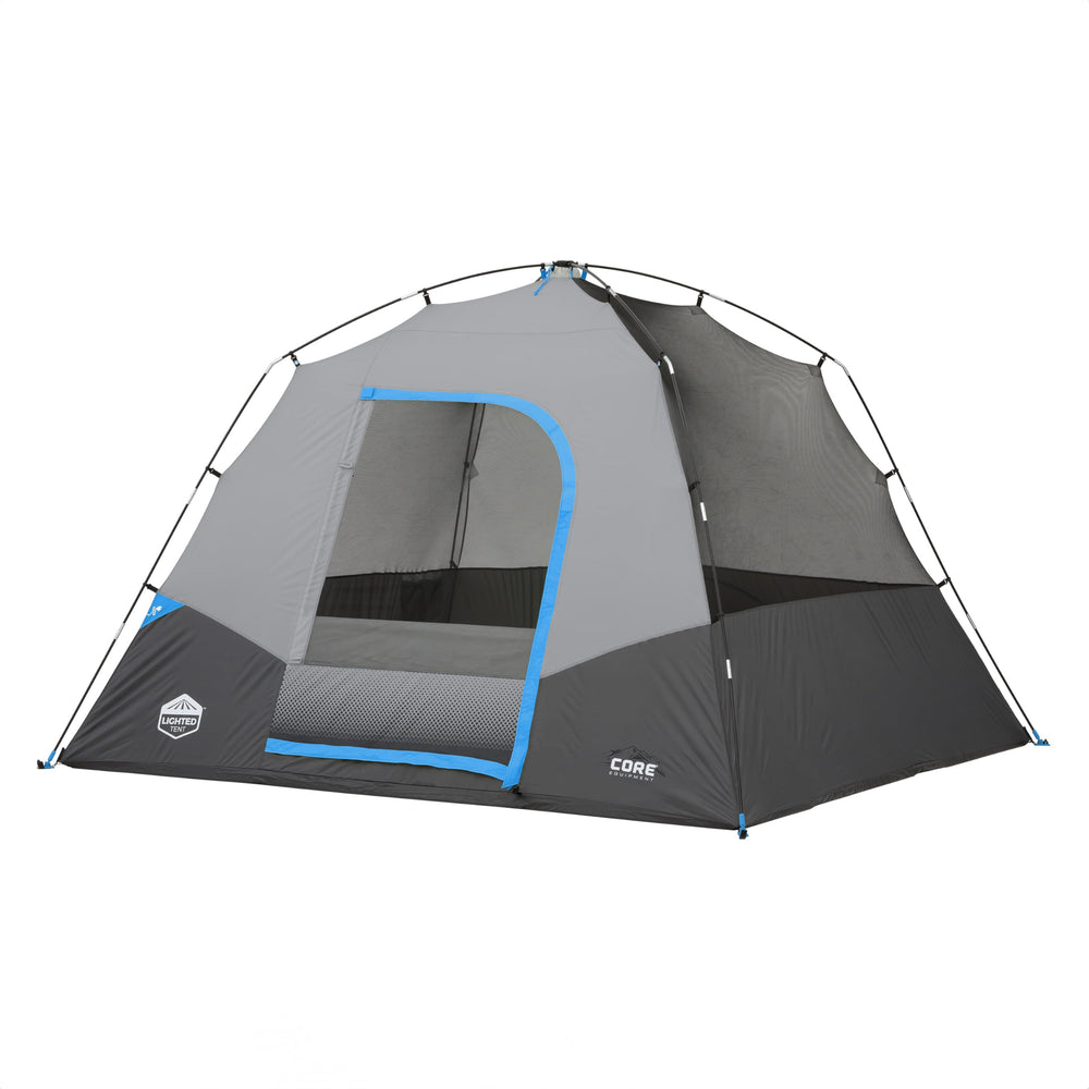 CORE LED hub light on the tent provides even illumination