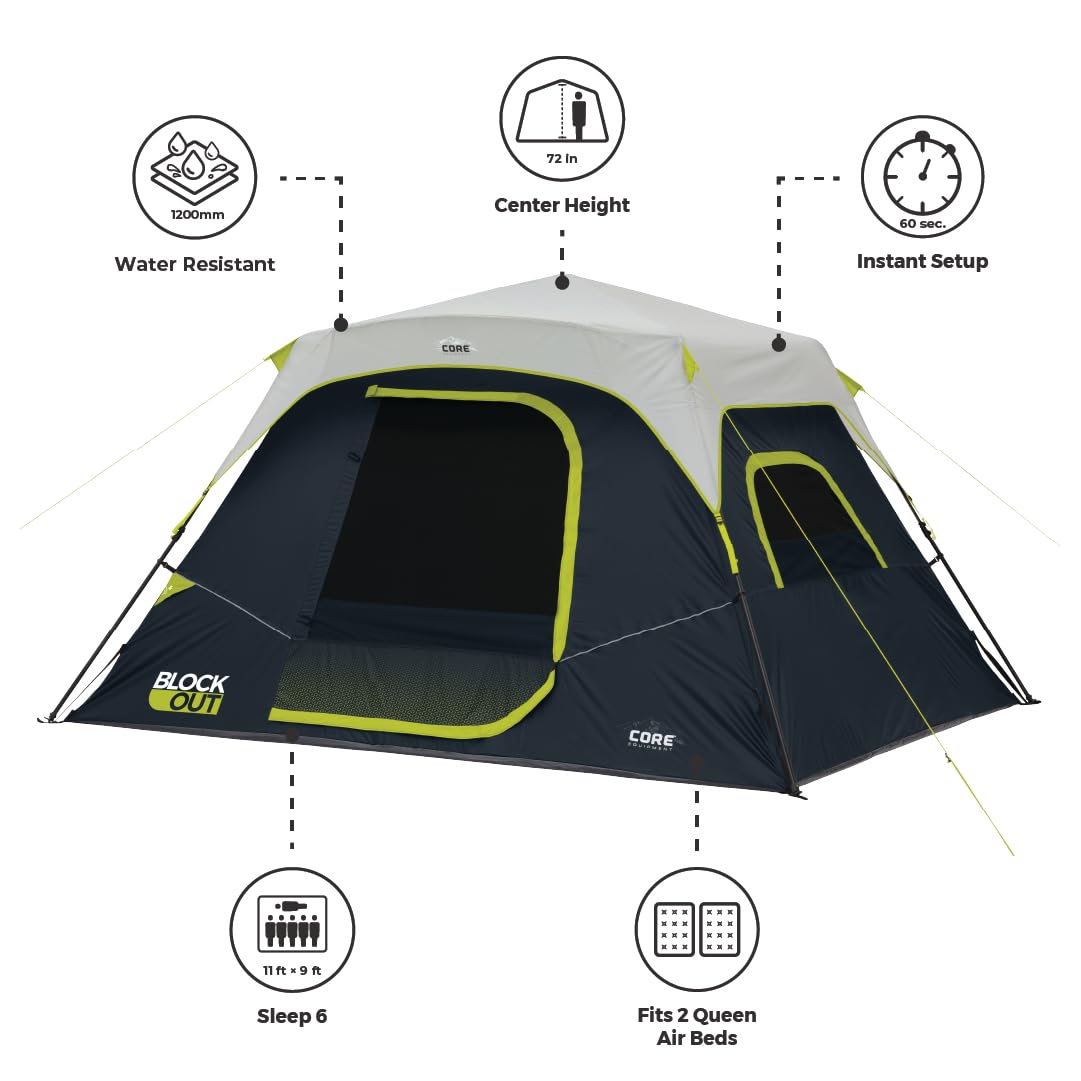 CORE Blackout 6P gear loft and hanging organizer – easy access to small items.