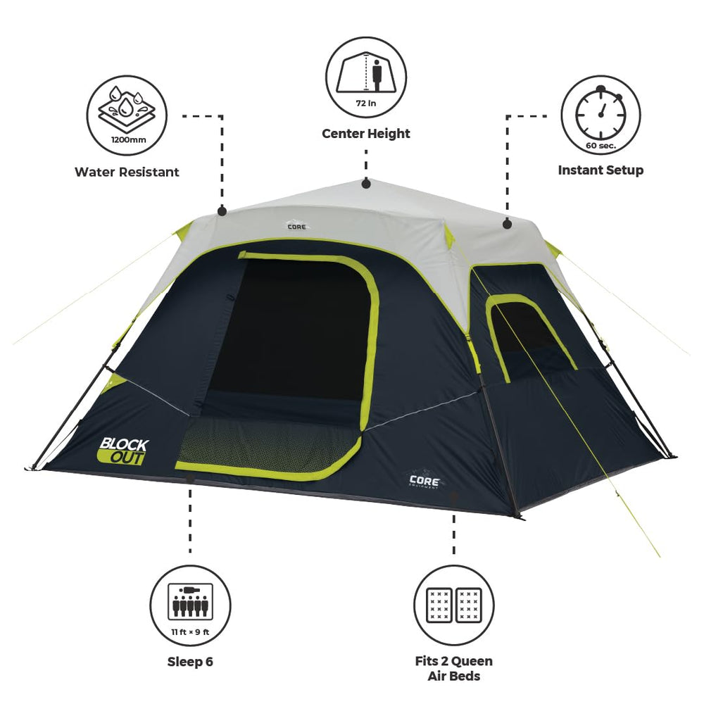CORE Blackout 6P gear loft and hanging organizer – easy access to small items.