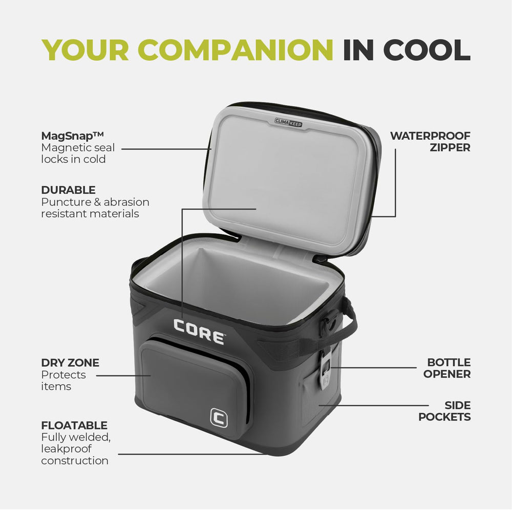 CORE built-in bottle opener ready for quick refreshments