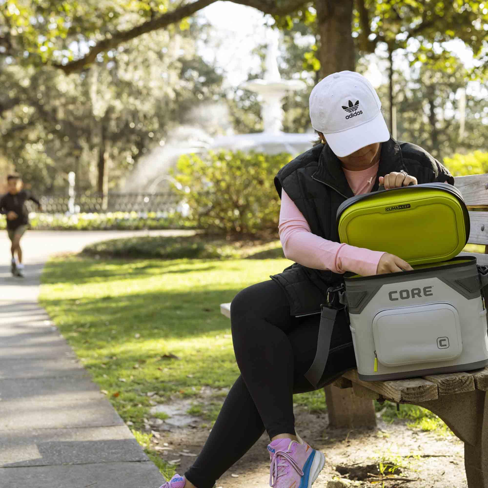 CORE front waterproof pocket on soft cooler for dry small items