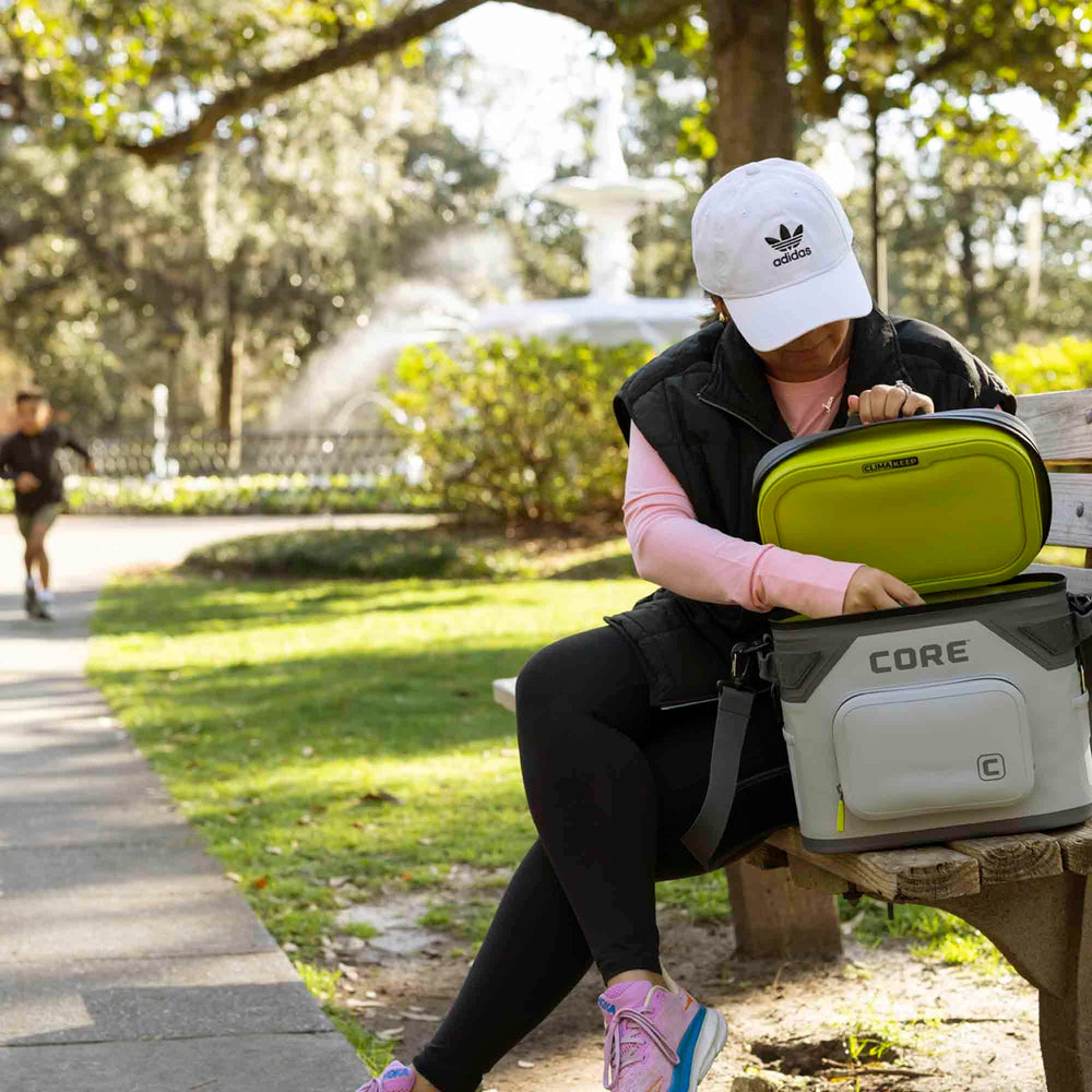 CORE front waterproof pocket on soft cooler for dry small items