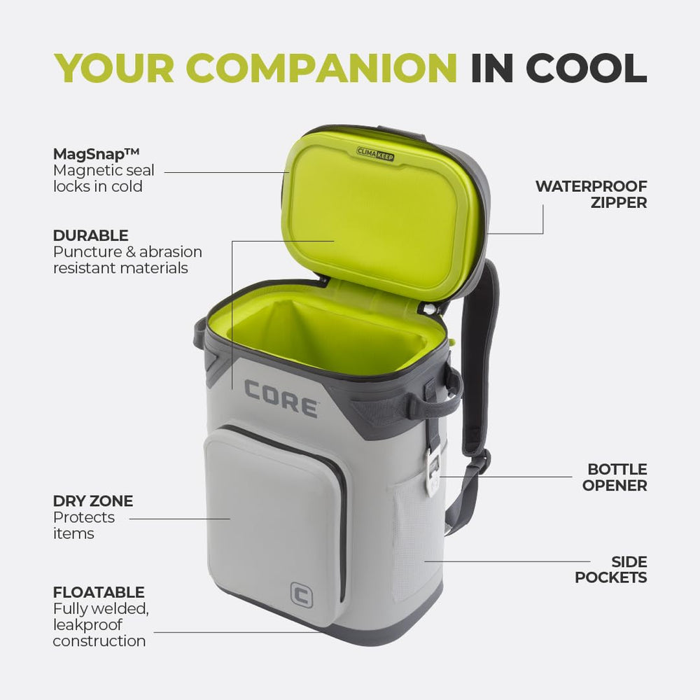 CORE versatile carry options simplify transport at hikes and trips.