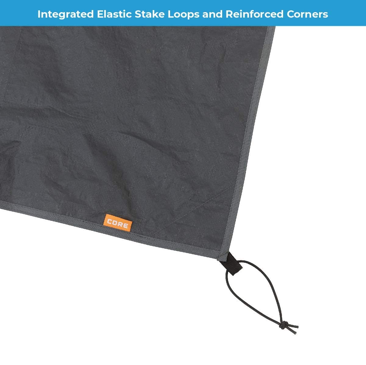 CORE Outdoor Tent Footprints compact-pack stores neatly when you travel light.