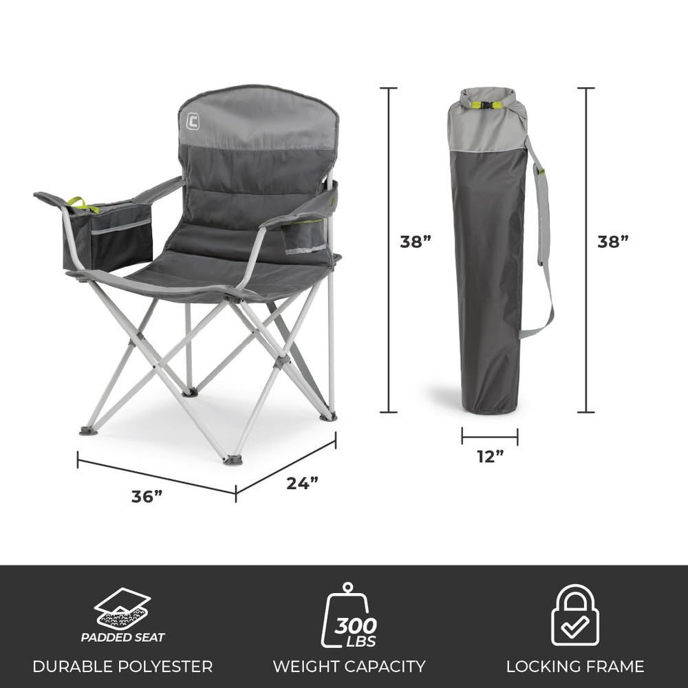 CORE padded quad chair side pockets for small items during activities