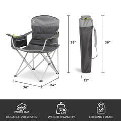 CORE padded quad chair side pockets for small items during activities